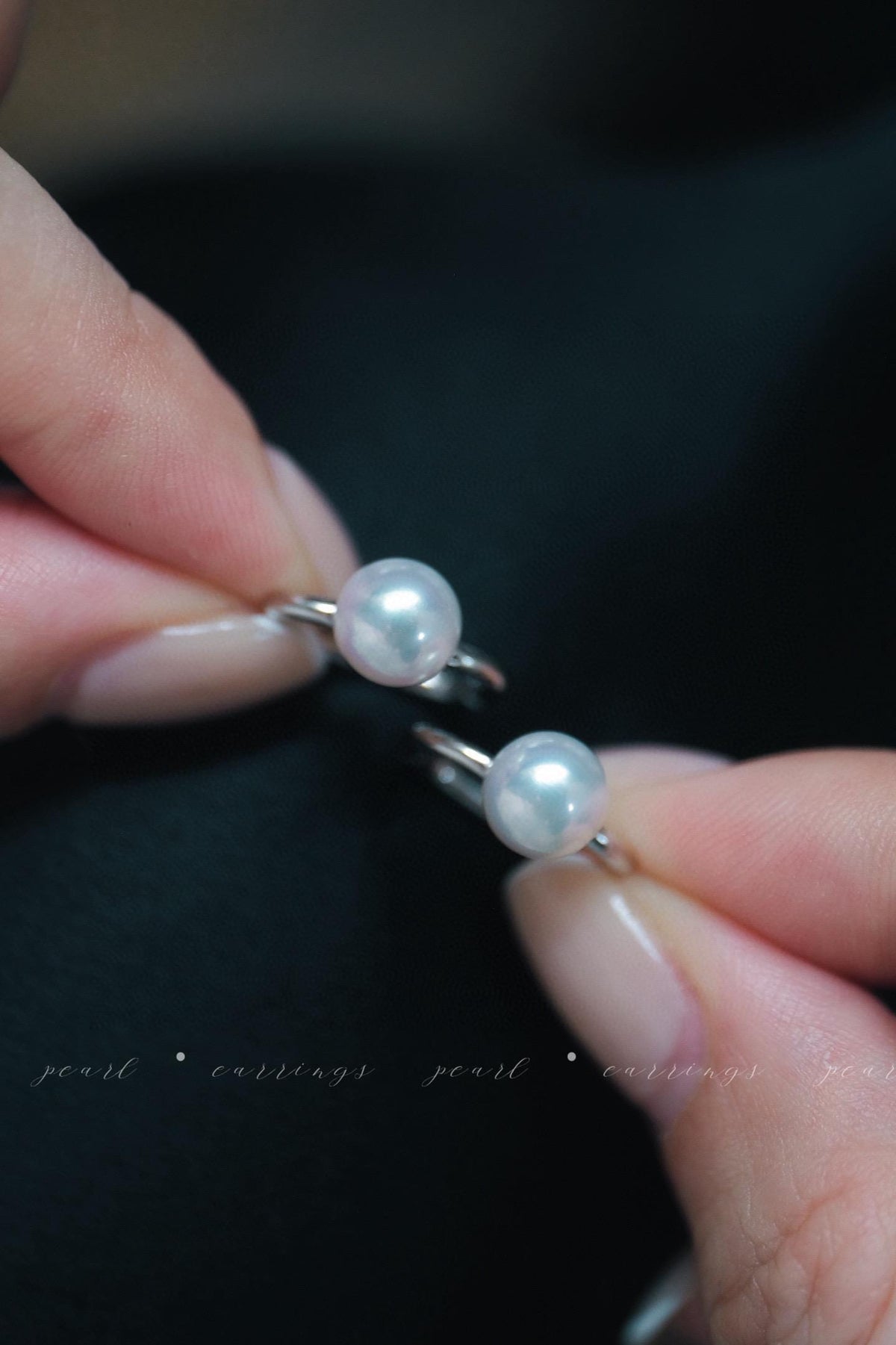 Round-Square French Ear Buckles | 7.5-8mm Freshwater Pearl S925 Silver Earrings
