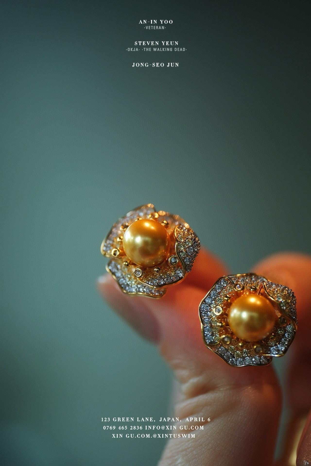 Dual-Version Pearl Studs | 8mm Golden & 10mm White Pearl Hypoallergenic
