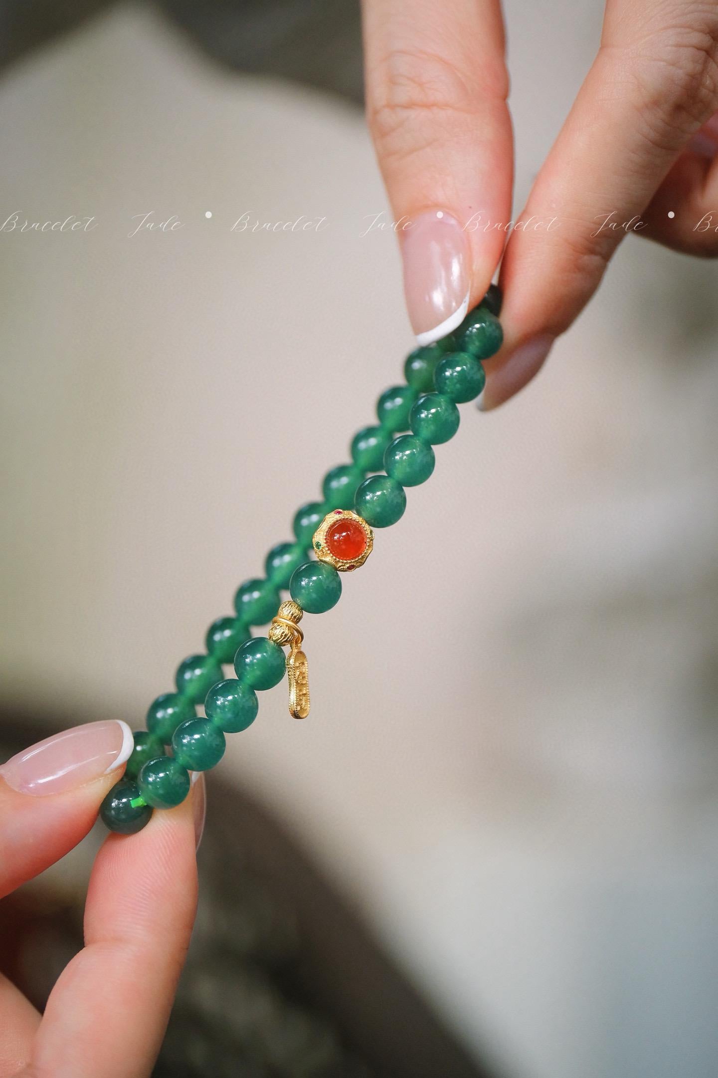 Ice Guatemala Blue Jade Bracelet | Lucky Gemstone
