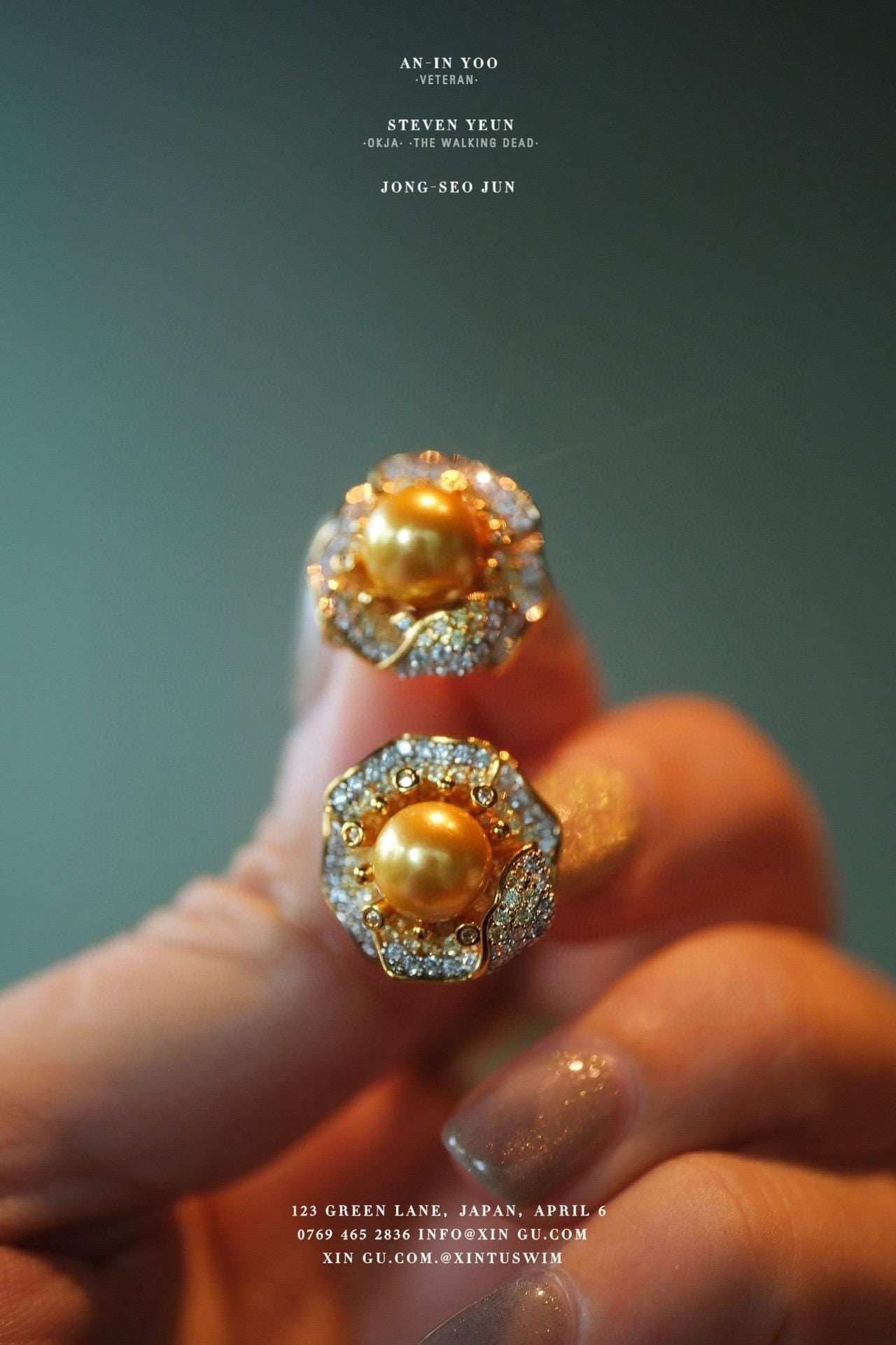 Dual-Version Pearl Studs | 8mm Golden & 10mm White Pearl Hypoallergenic
