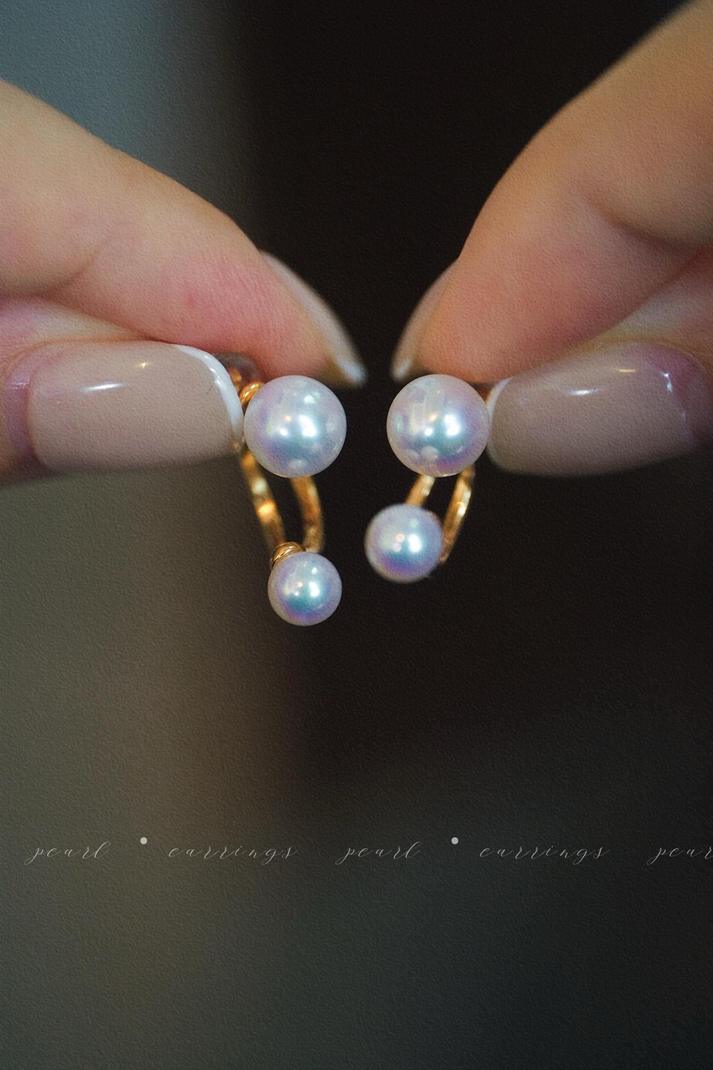 Dual-Wear Pearl Stud Earrings | 5-8mm S925 Silver White Pink Luster