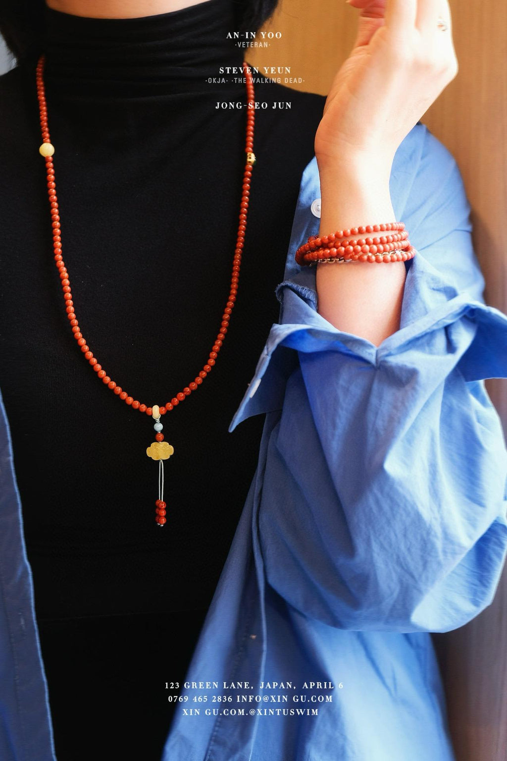 Dual-Wear Nanhong Multi-Gem Necklace | 4-5mm Baby Size 80cm