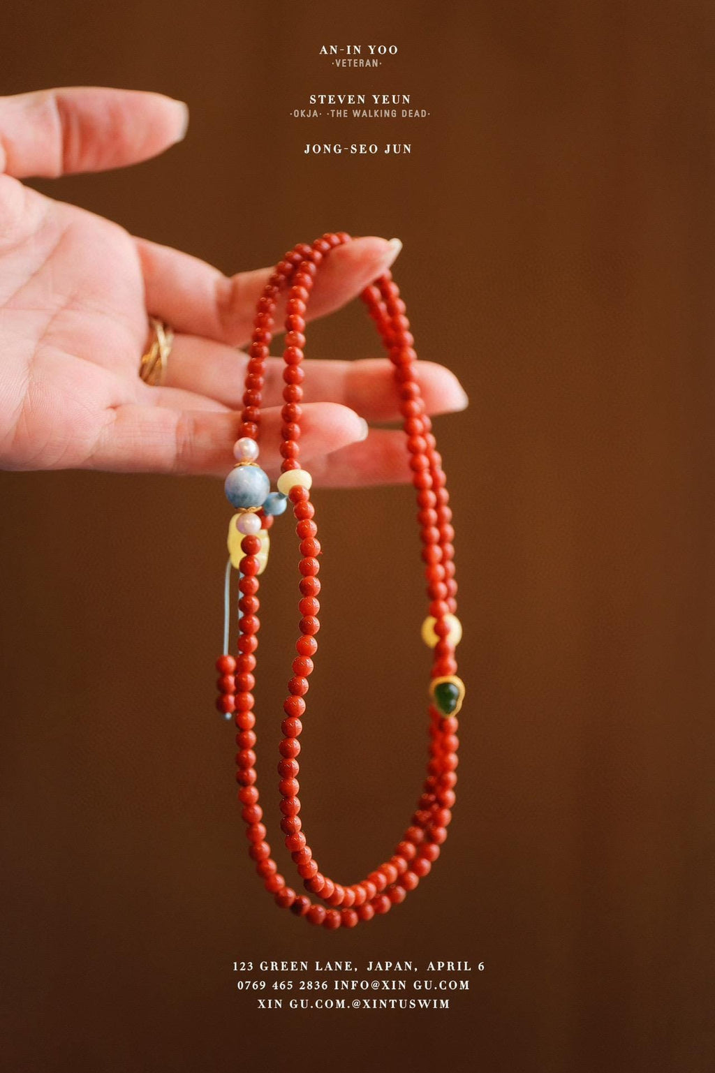 Dual-Wear Nanhong Multi-Gem Necklace | 4-5mm Baby Size 80cm