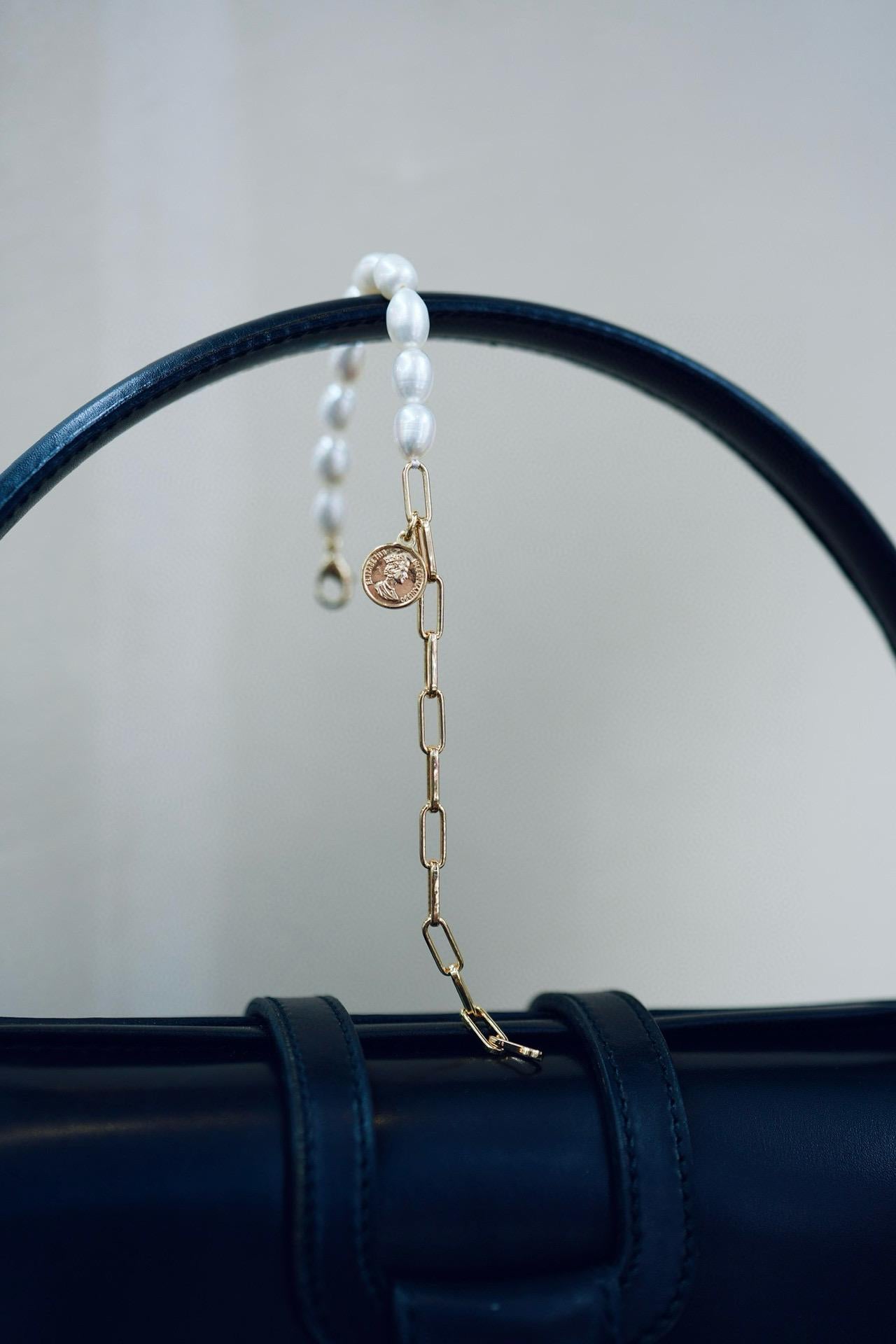 Queen Coin Pearl Chain Bracelet | Natural Pearl