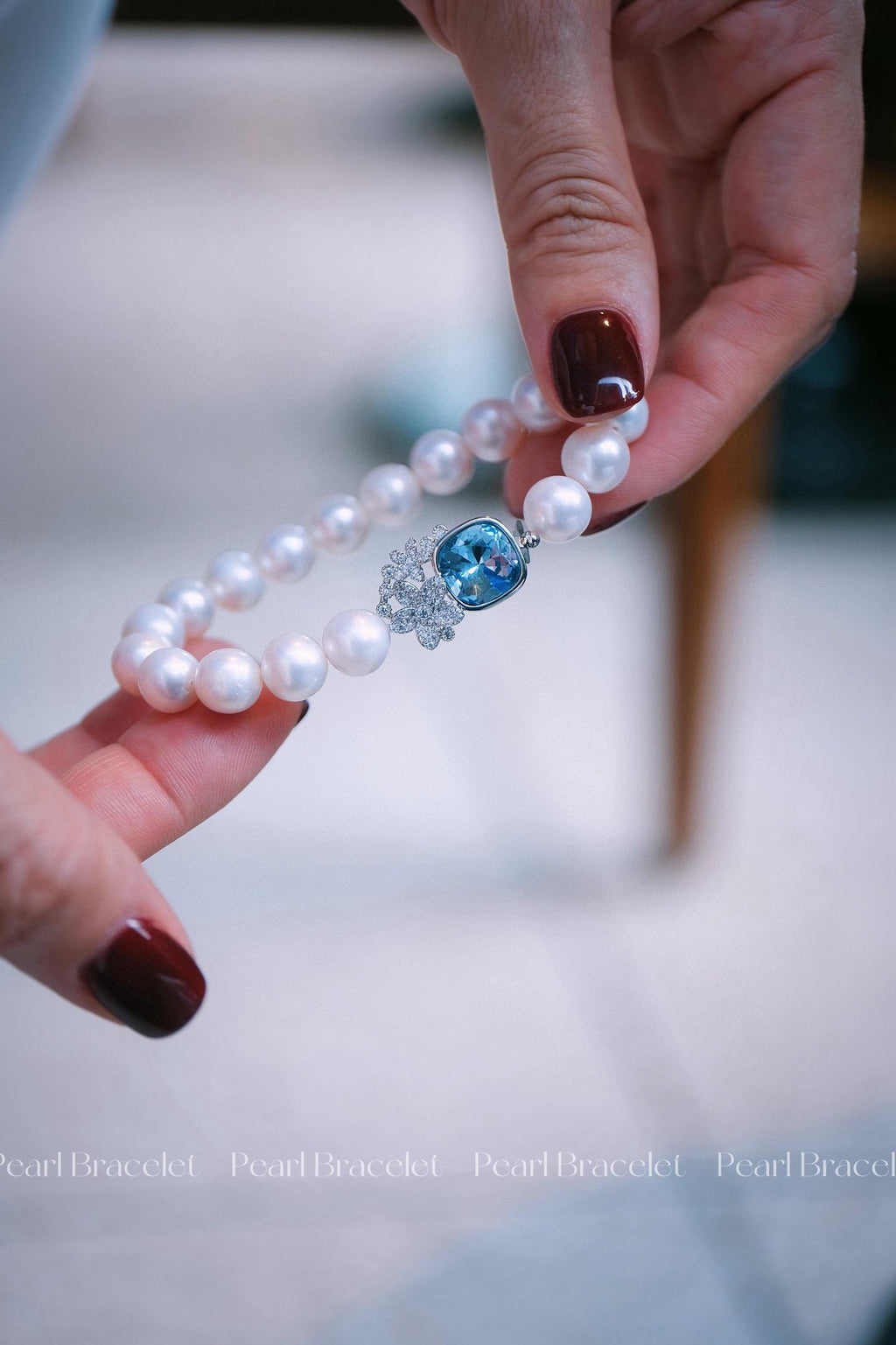 Natural Pearl Bracelet | 8-9mm Round Luminous Pearls