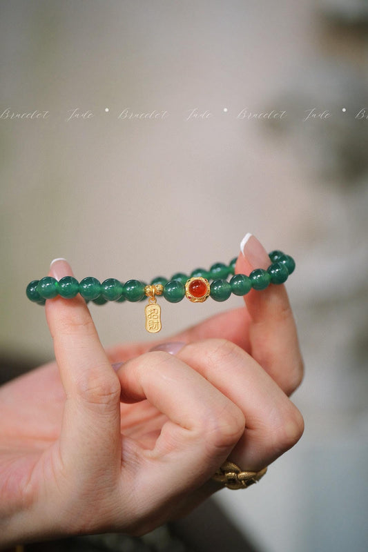 Ice Guatemala Blue Jade Bracelet | Lucky Gemstone