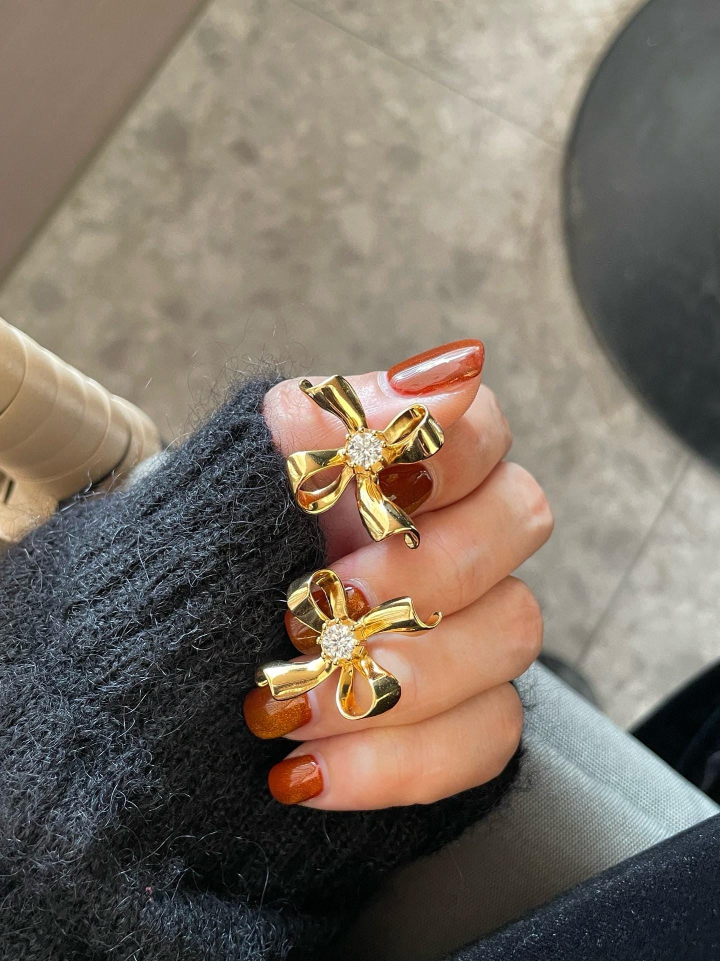 Moissanite Stud Earrings | 1ct Pair Sterling Silver Gold-Plated