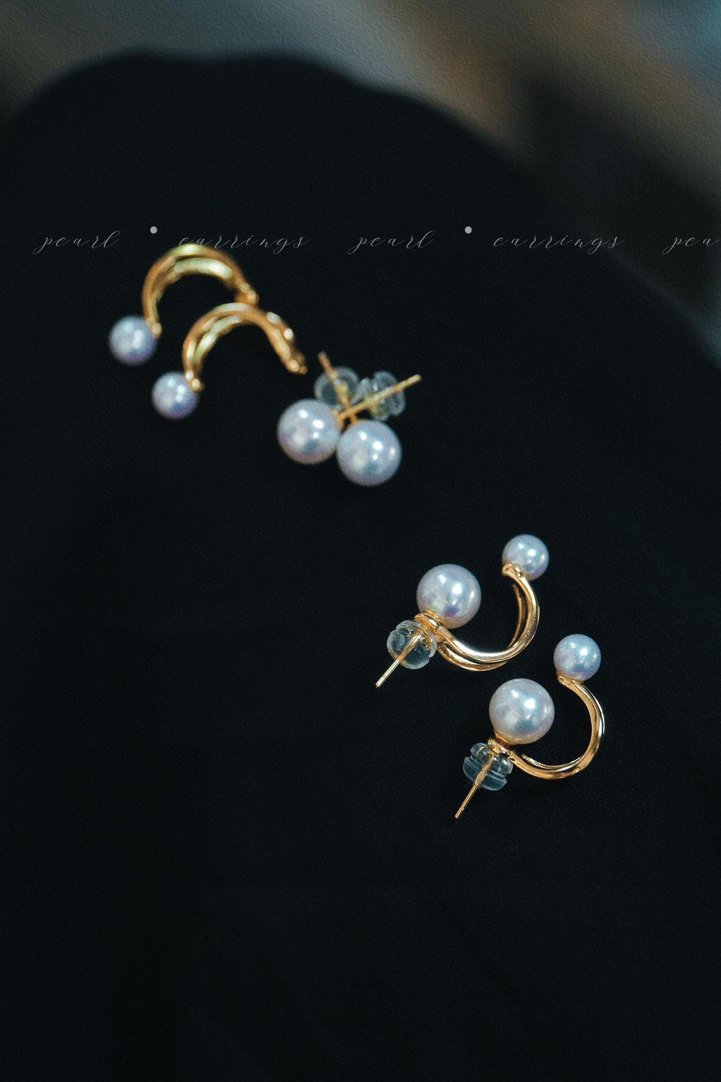 Dual-Wear Pearl Stud Earrings | 5-8mm S925 Silver White Pink Luster