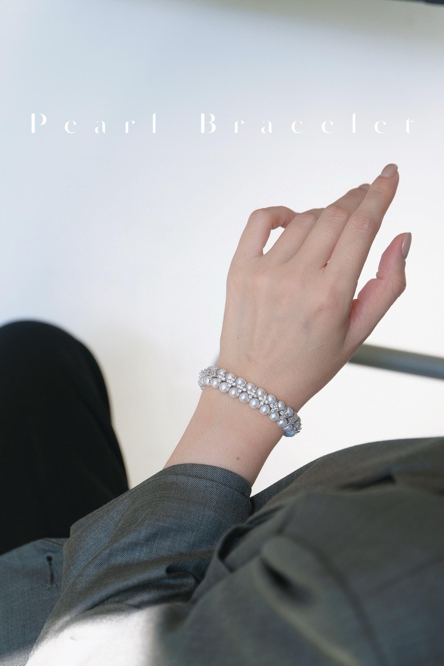 Vintage Double-Layer Pearl Bracelet | 6-7mm Natural Freshwater Pearl