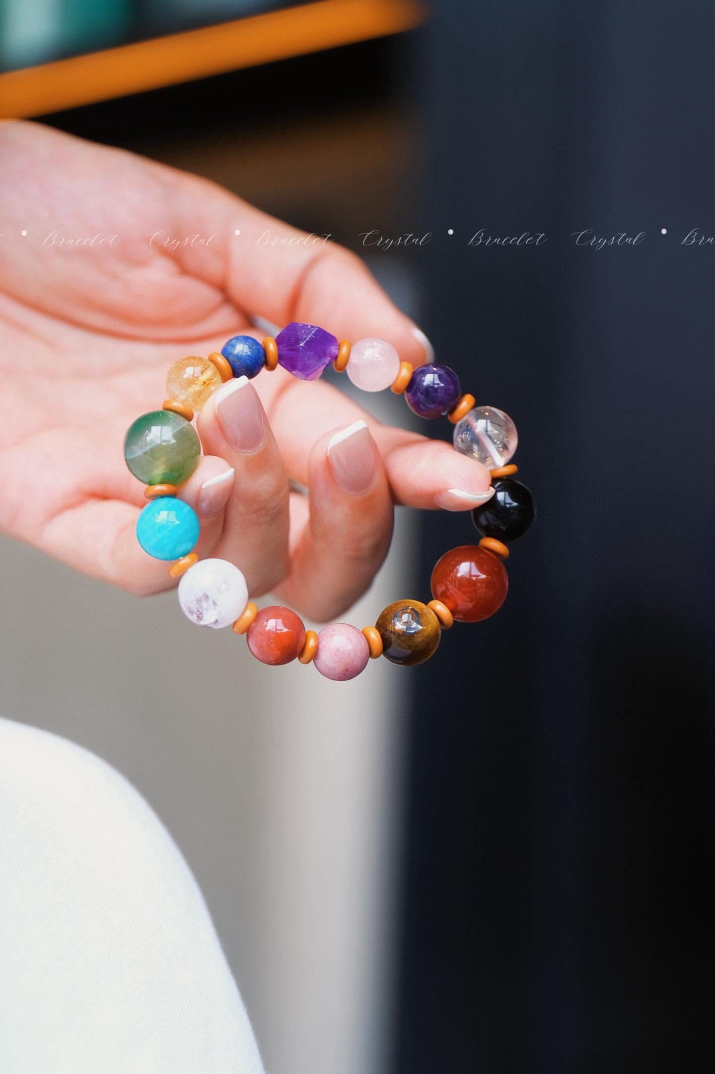 Mixed Gemstone Bracelet | Energy Crystal Beads