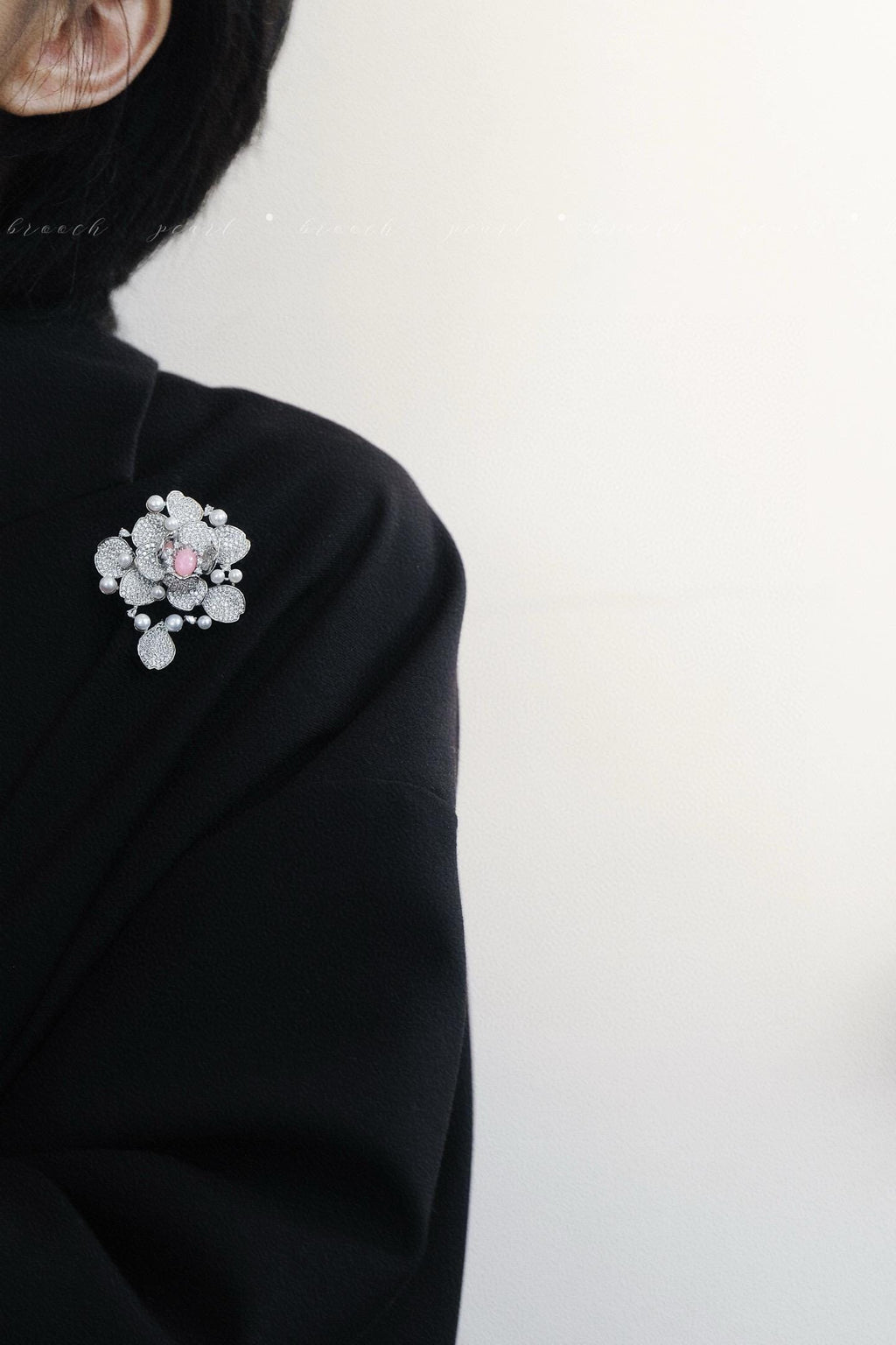 Blooming Floral Brooch | Natural Pearl Zircon Pin