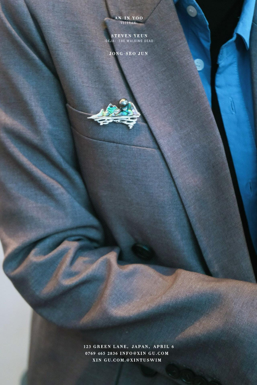 Aurora Tahitian Pearl Brooch | 9-10mm Round Seawater Pearl Abalone Shell Pin